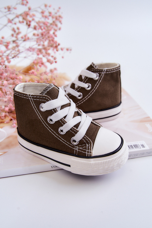 Detské vysoké tenisky Khaki Filimon