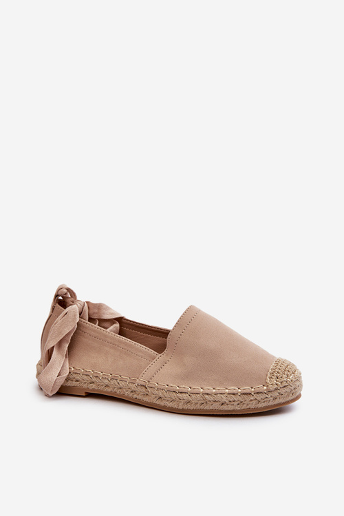 Bonded Suede Espadrilles Beige Ismanne