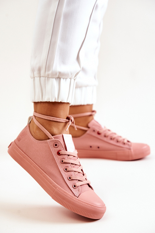 Veľká hviezda JJ274005 Nízke tenisky tmavo ružové