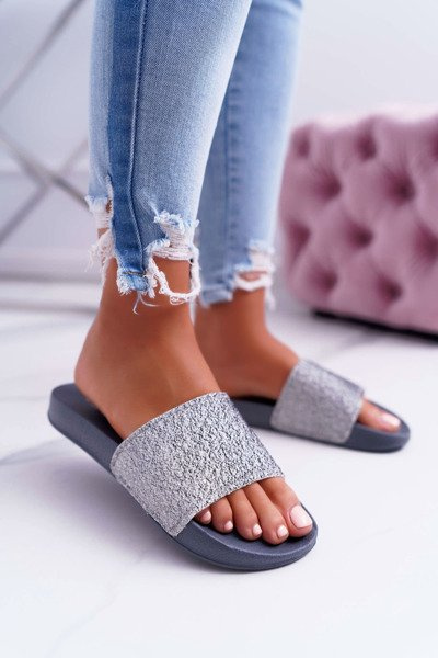 Dámské Nazouváky Big Star Brocade Šedé AA274A162