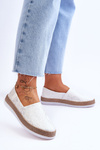 Kožené espadrilky Mokasíny Big Star LL276004 Bílá