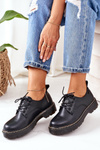 Kožené Polobotky Oxfordy Big Star II274107 Černé
