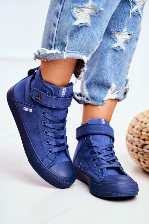 Dámske vysoké tenisky Big Star FF274584 Blue