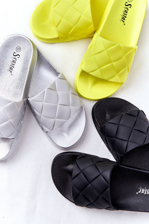 Dámské Gumové Nazouváky Šedo-stříbrné Let's Swim