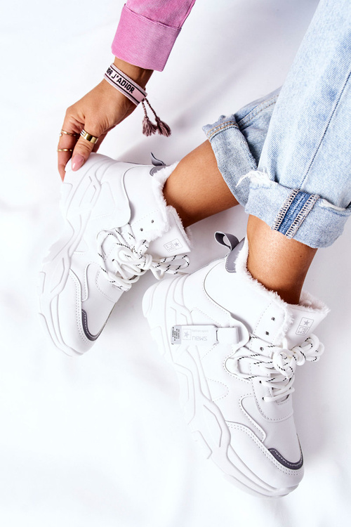 Dámské zateplené Sneakersy Bílé Kaphia