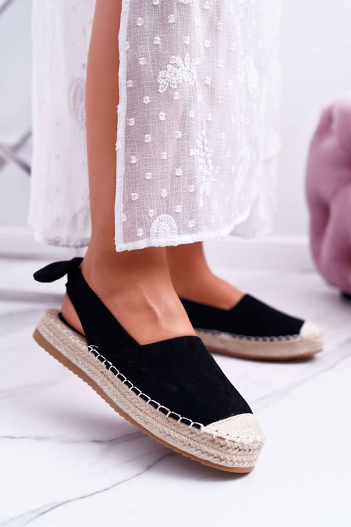 Espadrilles Dámske čierne tenisky