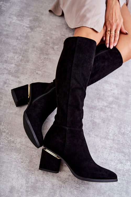 Suede Classic topánky pre čierny zips leyette