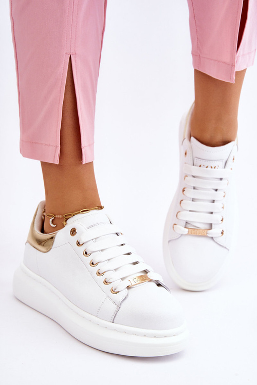 Dámsky goe ll2n4011 Športové topánky biele a zlato