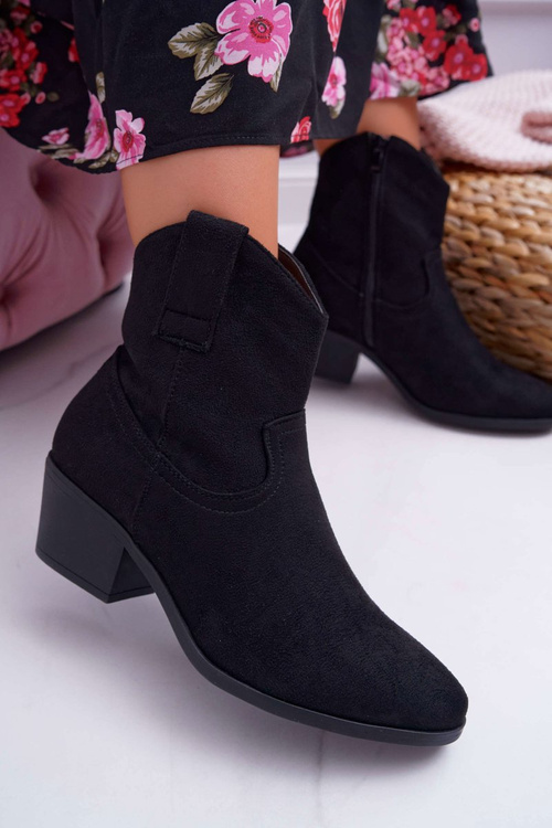 Dámské Kotníkové Boty Černé Telifa