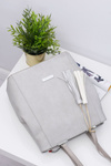 Women Gray Bag Shopper Monnari Sack