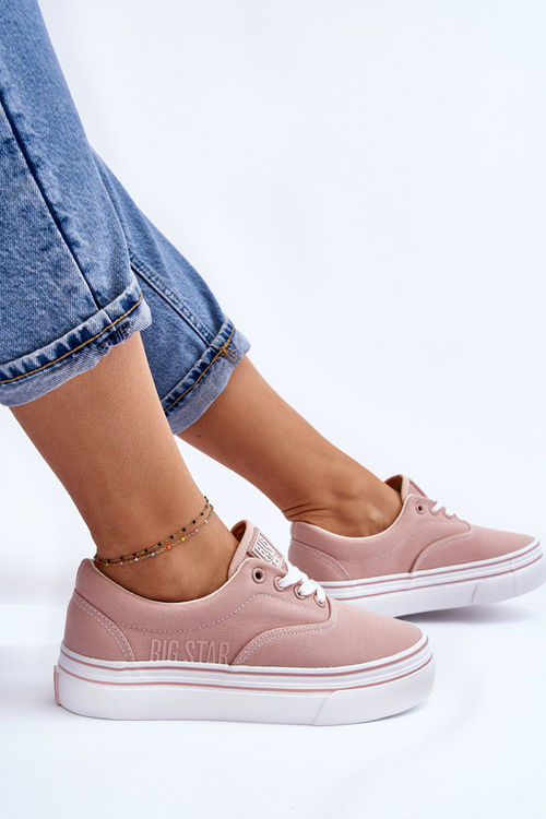 Dámske tenisky na platforme Big Star LL274229 Pink