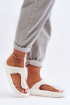Dámska biela pena flip -flops Apolla