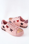 Detské kožené tenisky Big Star II374033 Pink