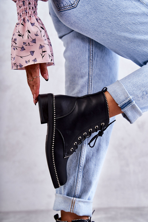 Dámské Kozačky S Cvoky Černý Rostil