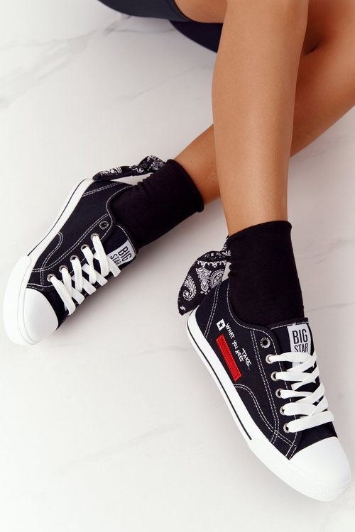 Dámské Tenisky S Nápisem BIG STAR FF274082 Černé