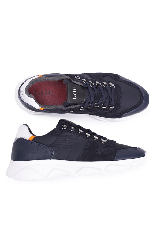 Pánská Sportovní Obuv Kožené Tmavě Modrá FF1N3020