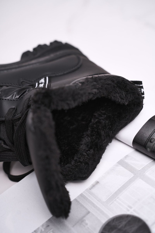 Dámské Kotníkové Boty Sněhule Černé Euphoria