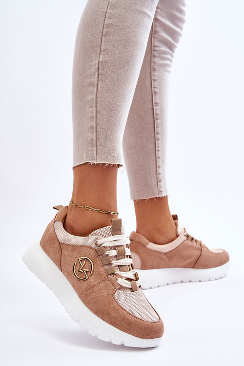 Dámská sportovní obuv na platformě Béžove Aisha