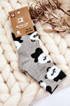 Zábavné zvieracie ponožky dám Panda Grey Pattern