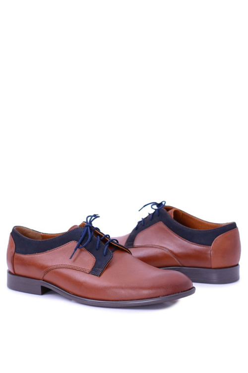 Pánské Polobotky Bednarek Elegantní Kožené Obuv Hnědé Maksim