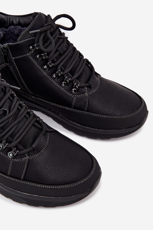 Pánské turistické boty s vyhříváním Černé Wivelle