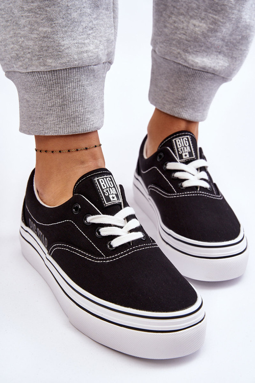 Dámske tenisky na platforme Big Star LL274230 Black