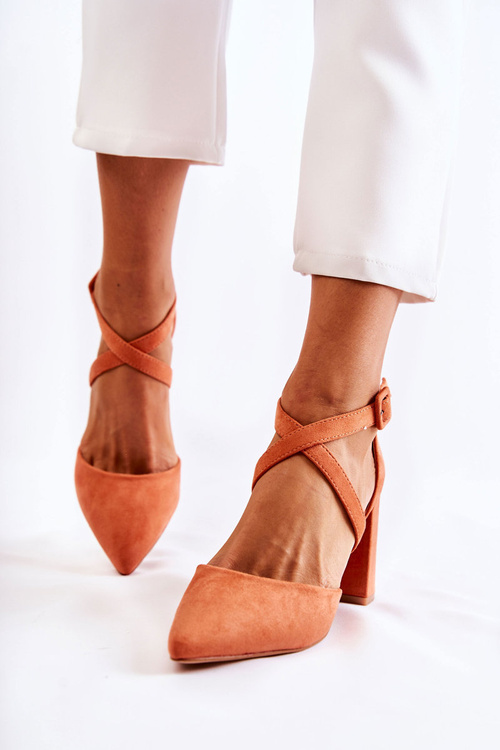 Módní Sandály Na Baru Oranžový Sinari