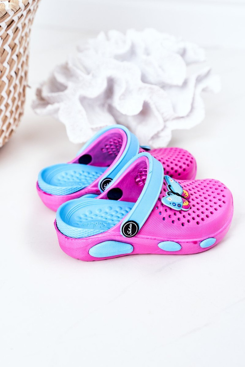 Dětské Pěnové Nazouváky Crocs Fuchsie Olivia