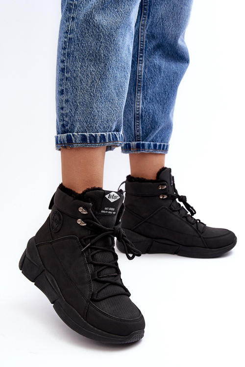 Dámské zateplené boty na platformě Lee Cooper LCJ-23-44-1979L Černé