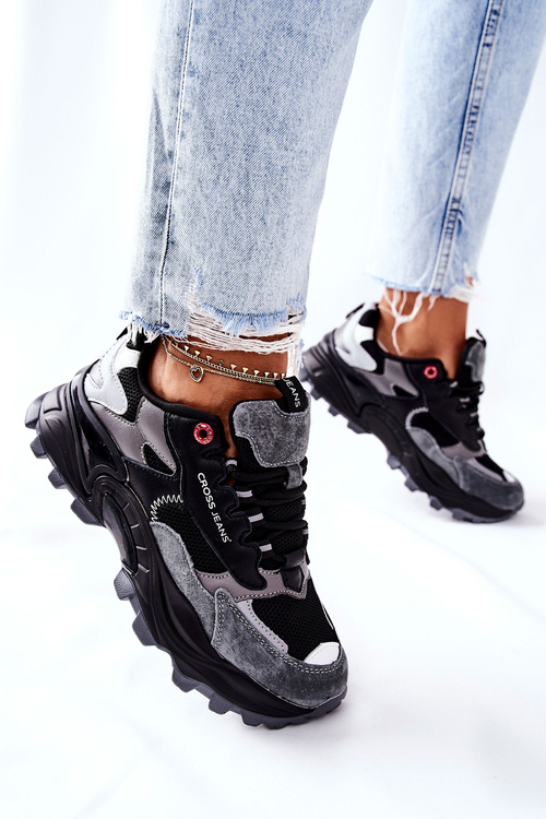 Dámská Sportovní Obuv Cross Jeans Černé Sede II2R4019C