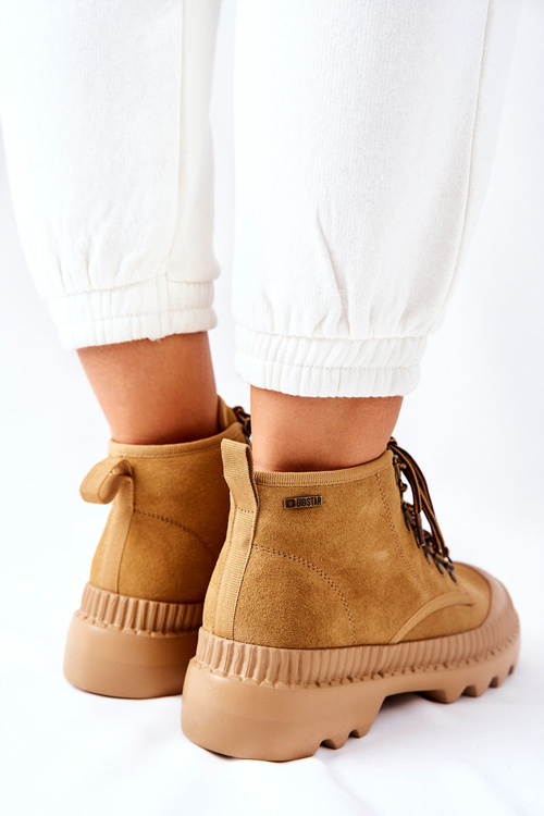 Veľká hviezda II274366 Camelské kožené topánky