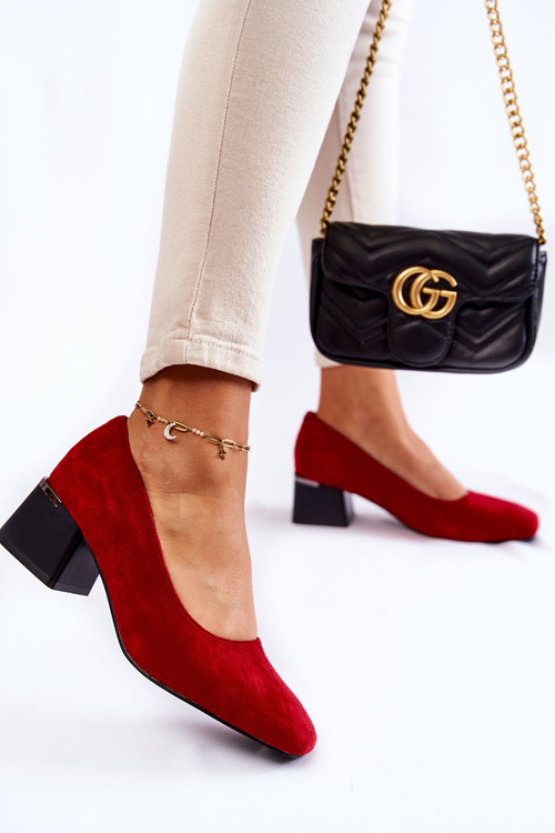 Semišové čerpadlá la.fi 230034r-ud červené