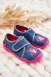 Dětské pantofle Befado Unicorn 122X016 Modro-růžové