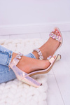 Lu Boo Iridescent Sandals Champagne Lambada Smienky