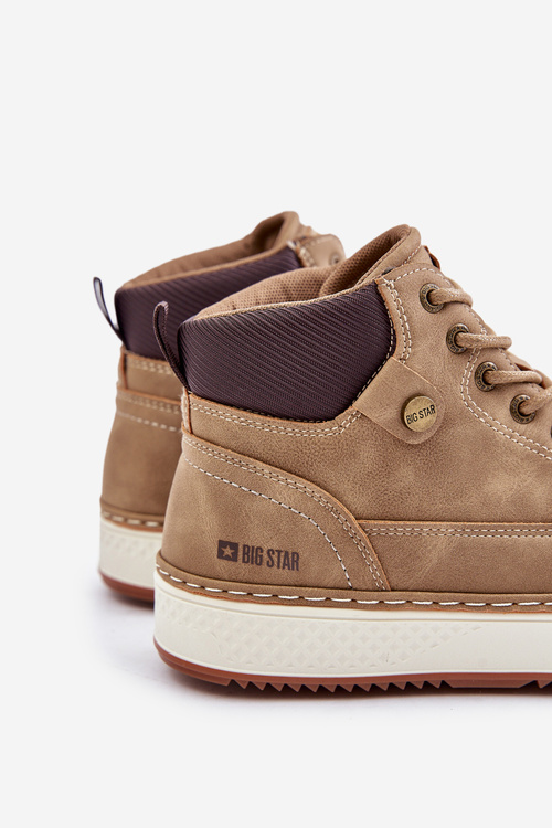 Šněrovací Pánské Boty Big Star OO174560 Hi-Poly System Hnědé
