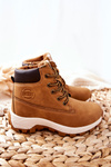 Veľká hviezda II374101 Detské turistické topánky Camel