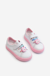 Dětské Tenisky S Přezkou Bílo-Růžové Pennyn