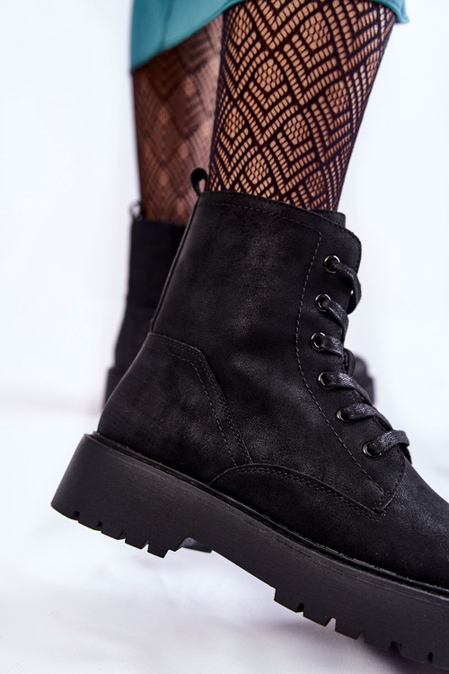 Dámske topánky Black Randi na platforme