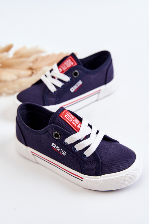 Detské nízke tenisky Veľká hviezda JJ374173 Navy Blue