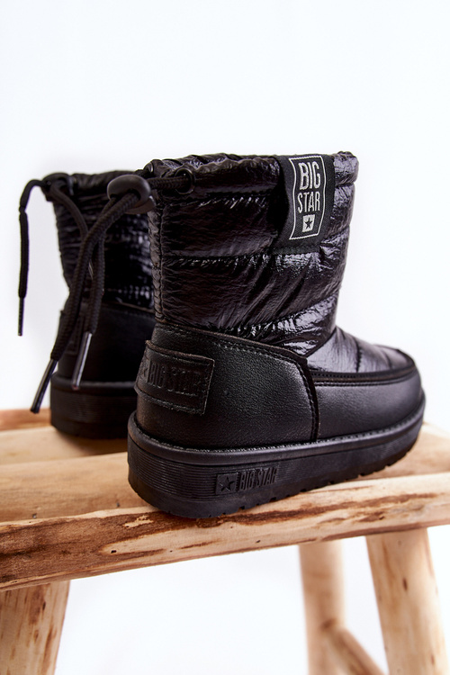Detské snehové topánky veľká hviezda kk374220 čierna