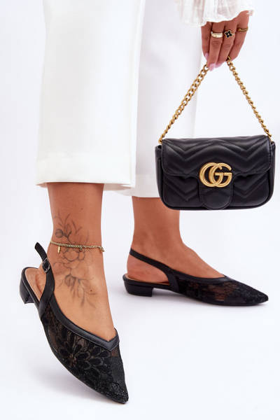 Dámske čierne zbožňovacie kvety