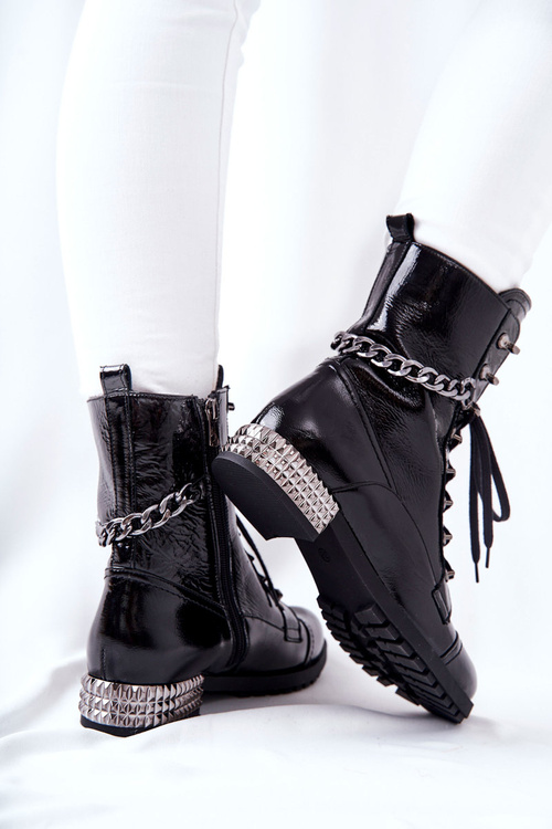 Kožené Boty Laura Messi černé 2209