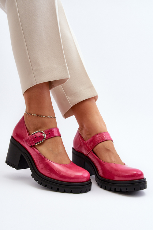 Zazoo 20166 Lakýrované Kožené Členky Fuksia