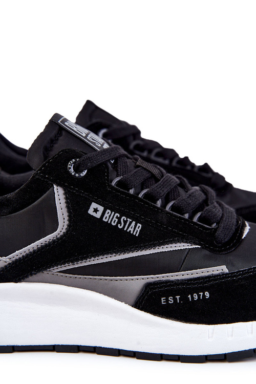 Pánske športové topánky veľká hviezda KK174024 čierna