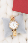 Women Gold Watch with Bracelet Crystals