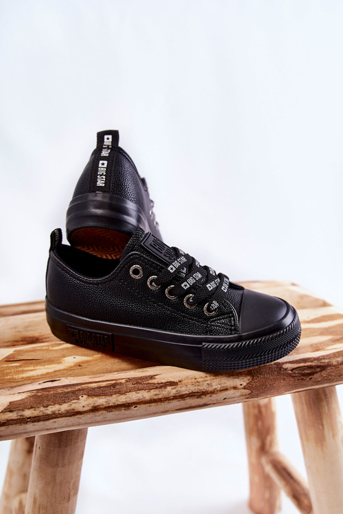 Dětské kožené tenisky BIG STAR KK374057 Černá