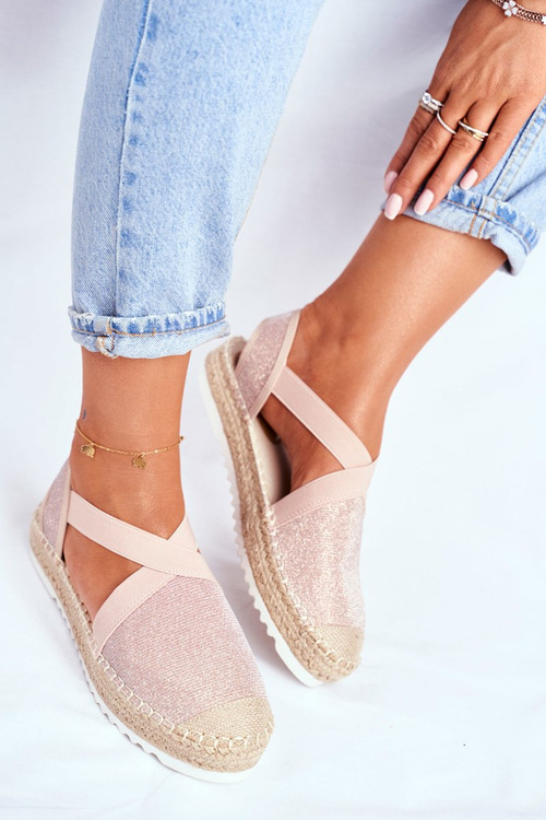  Dámské Espadrilky Růžové Motive
