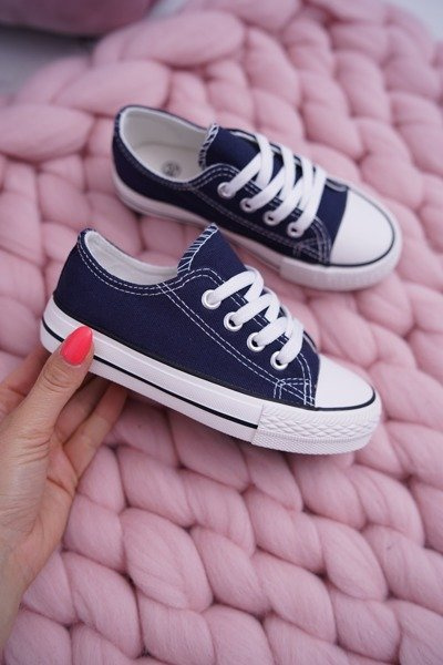 Mládežnícke tenisky filimonové námorné modré topánky