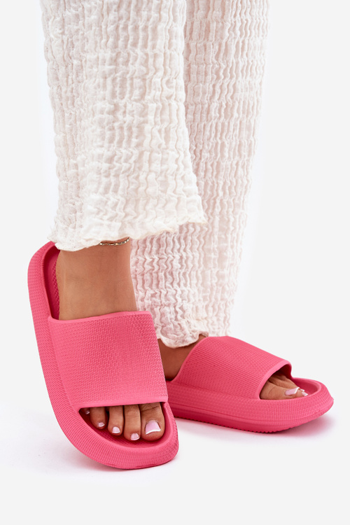 Dámske Ľahké Penové Papuče Na Hrubej Podošve Fuchsia Querceria