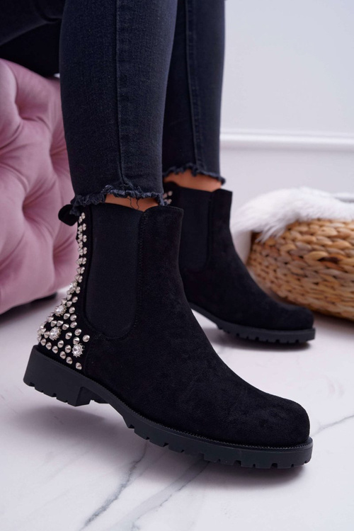 Dámské Kotníkové nízké Boty Černé Binary